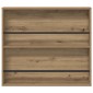 vidaXL Ράφι Περιοδικών Artisan Oak 80 x 12 x 70 εκ Επεξεργασμένο Ξύλο