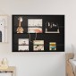 vidaXL Ράφι Περιοδικών Μαύρη Οξυά 100 x 12 x 70 εκ Επεξεργασμένο Ξύλο
