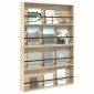 vidaXL Ράφι Περιοδικών με ράφι 2 τμχ. Δρύς Sonoma 100 x 12 x 70 εκ