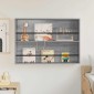 vidaXL Ράφι Περιοδικών με ράφι Γκρίζο Σονομα 100 x 12 x 70 εκ