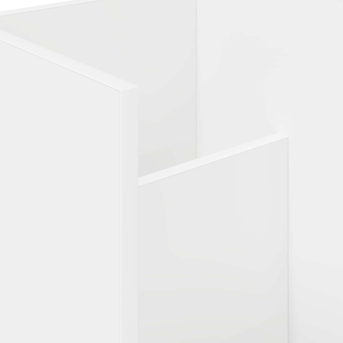 vidaXL Ράφι Περιοδικών Λευκό 35 x 35 x 45 εκ Επεξεργασμένο Ξύλο