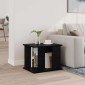 vidaXL Ράφι Περιοδικών Μαύρη Οξυά 35 x 35 x 45 εκ Επεξεργασμένο Ξύλο