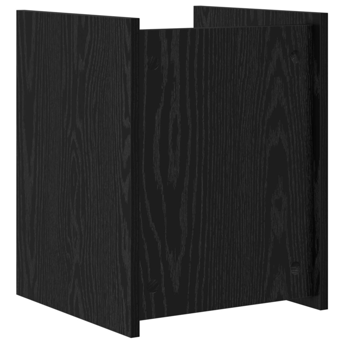 vidaXL Ράφι Περιοδικών Μαύρη Οξυά 35 x 35 x 45 εκ Επεξεργασμένο Ξύλο