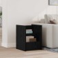 vidaXL Ράφι Περιοδικών Μαύρη Οξυά 35 x 35 x 45 εκ Επεξεργασμένο Ξύλο