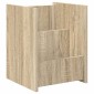 vidaXL Ράφι Περιοδικών Δρύς Sonoma 35 x 35 x 45 εκ Επεξεργασμένο Ξύλο