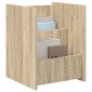 vidaXL Ράφι Περιοδικών Δρύς Sonoma 35 x 35 x 45 εκ Επεξεργασμένο Ξύλο