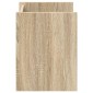 vidaXL Ράφι Περιοδικών Δρύς Sonoma 35 x 35 x 45 εκ Επεξεργασμένο Ξύλο