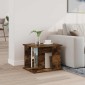 vidaXL Ράφι Περιοδικών με ράφι Καπνιστό Δρύς 35 x 35 x 45 εκ