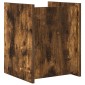 vidaXL Ράφι Περιοδικών με ράφι Καπνιστό Δρύς 35 x 35 x 45 εκ