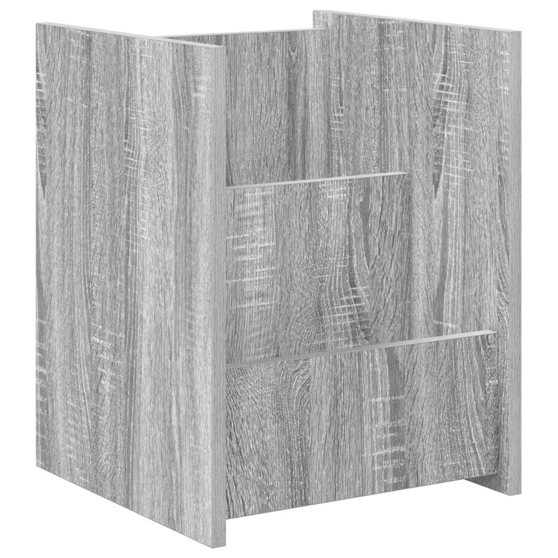 vidaXL Ράφι Περιοδικών με ράφι Γκρίζο Σονομα 35 x 35 x 45 εκ