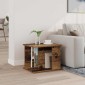 vidaXL Ράφι Περιοδικών Παλιό ξύλο 35 x 35 x 45 εκ Επεξεργασμένο Ξύλο