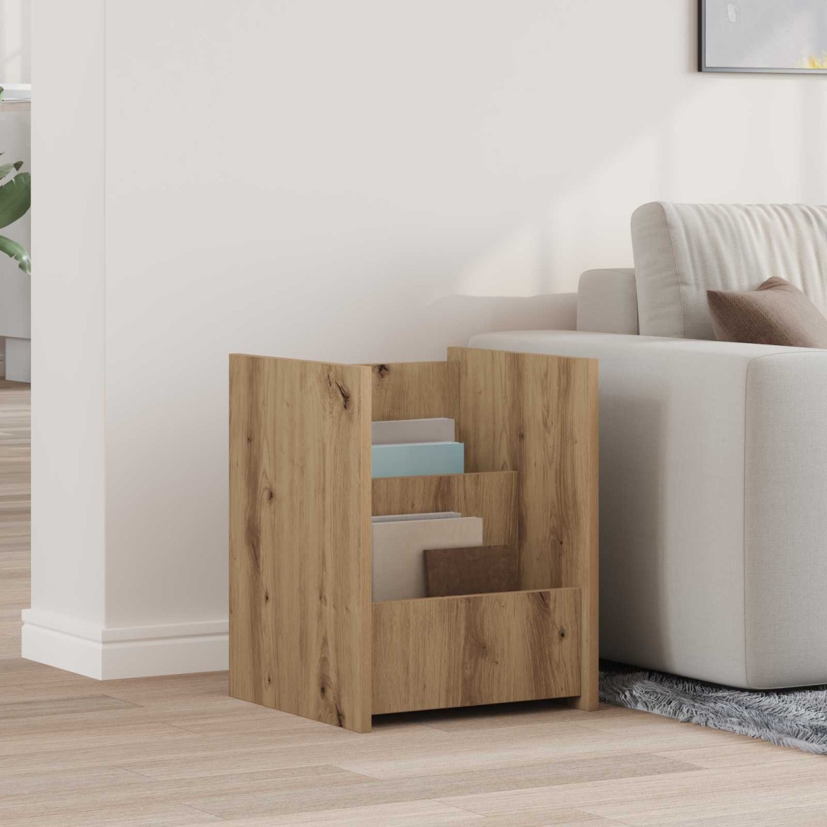 vidaXL Ράφι Περιοδικών Artisan Oak 35 x 35 x 45 εκ Επεξεργασμένο Ξύλο