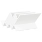 vidaXL Ράφι Περιοδικών Λευκό 53 x 40 x 28,5 εκ Επεξεργασμένο Ξύλο