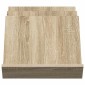 vidaXL Ράφι Περιοδικών με ράφι Δρύς Sonoma 53 x 40 x 28,5 εκ