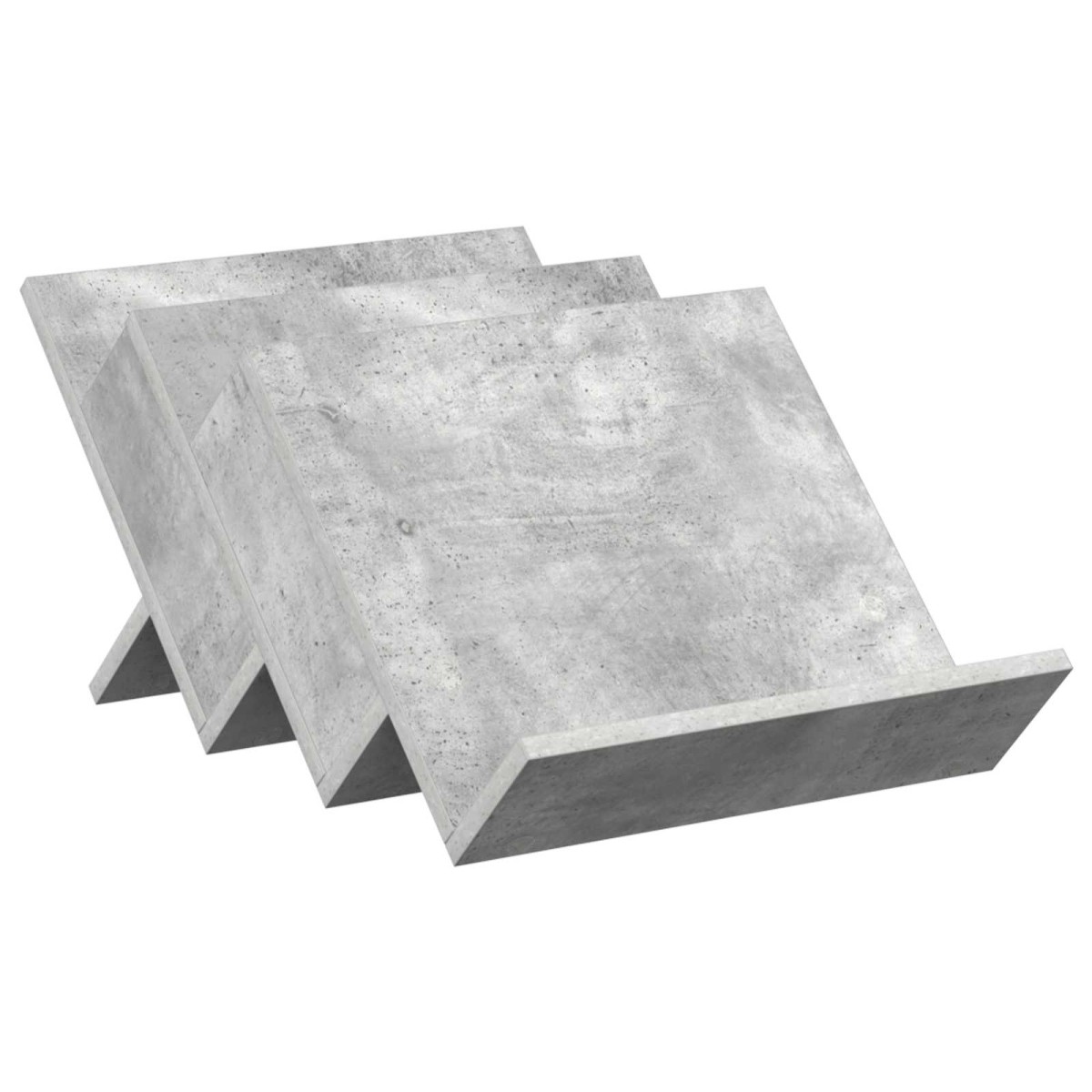 vidaXL Ράφι Περιοδικών με ράφι Γκρι Μπετόν 53 x 40 x 28,5 εκ