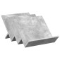 vidaXL Ράφι Περιοδικών με ράφι Γκρι Μπετόν 53 x 40 x 28,5 εκ