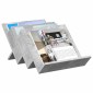 vidaXL Ράφι Περιοδικών με ράφι Γκρι Μπετόν 53 x 40 x 28,5 εκ