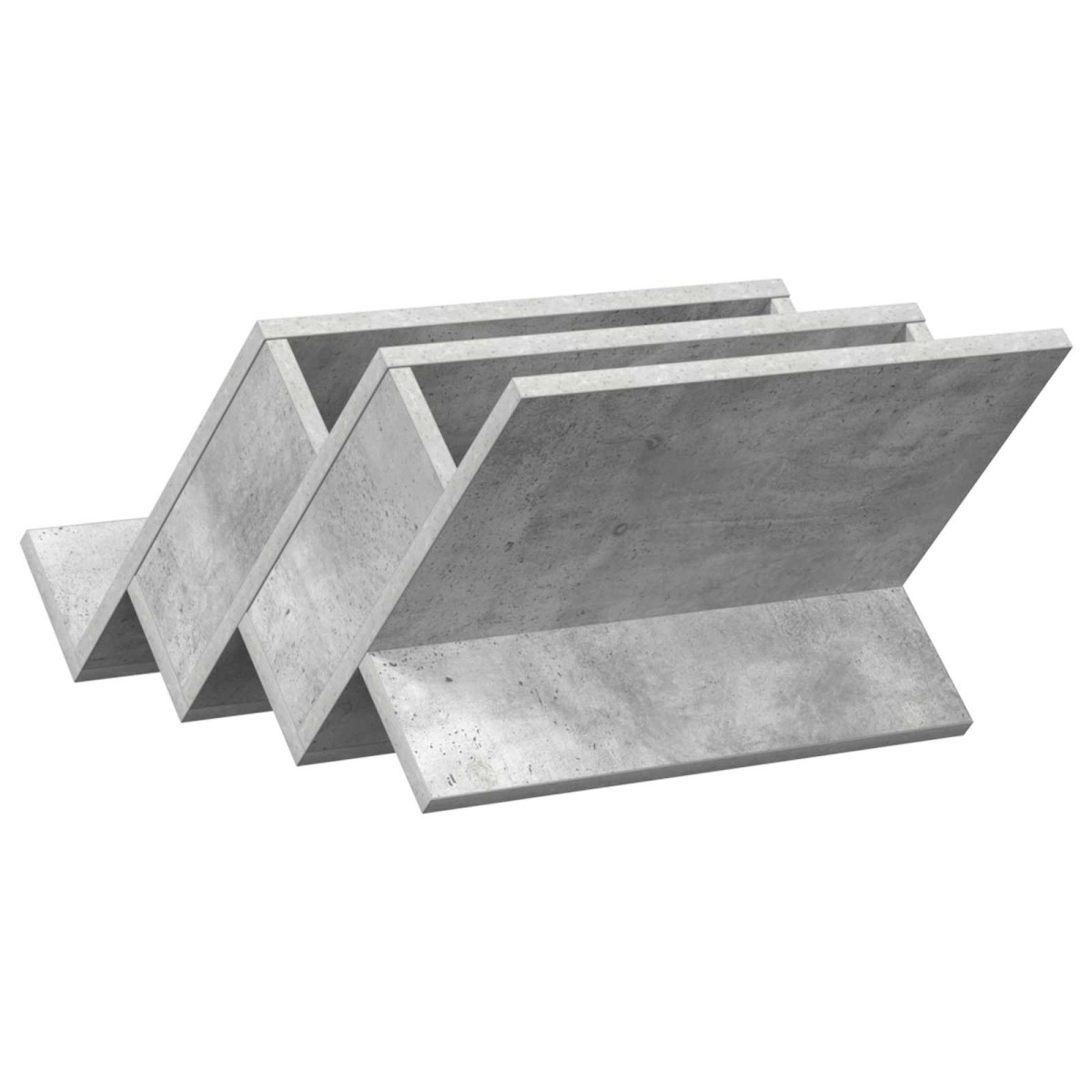 vidaXL Ράφι Περιοδικών με ράφι Γκρι Μπετόν 53 x 40 x 28,5 εκ