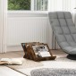 vidaXL Ράφι Περιοδικών με ράφι Καπνιστό Δρύς 53 x 40 x 28,5 εκ