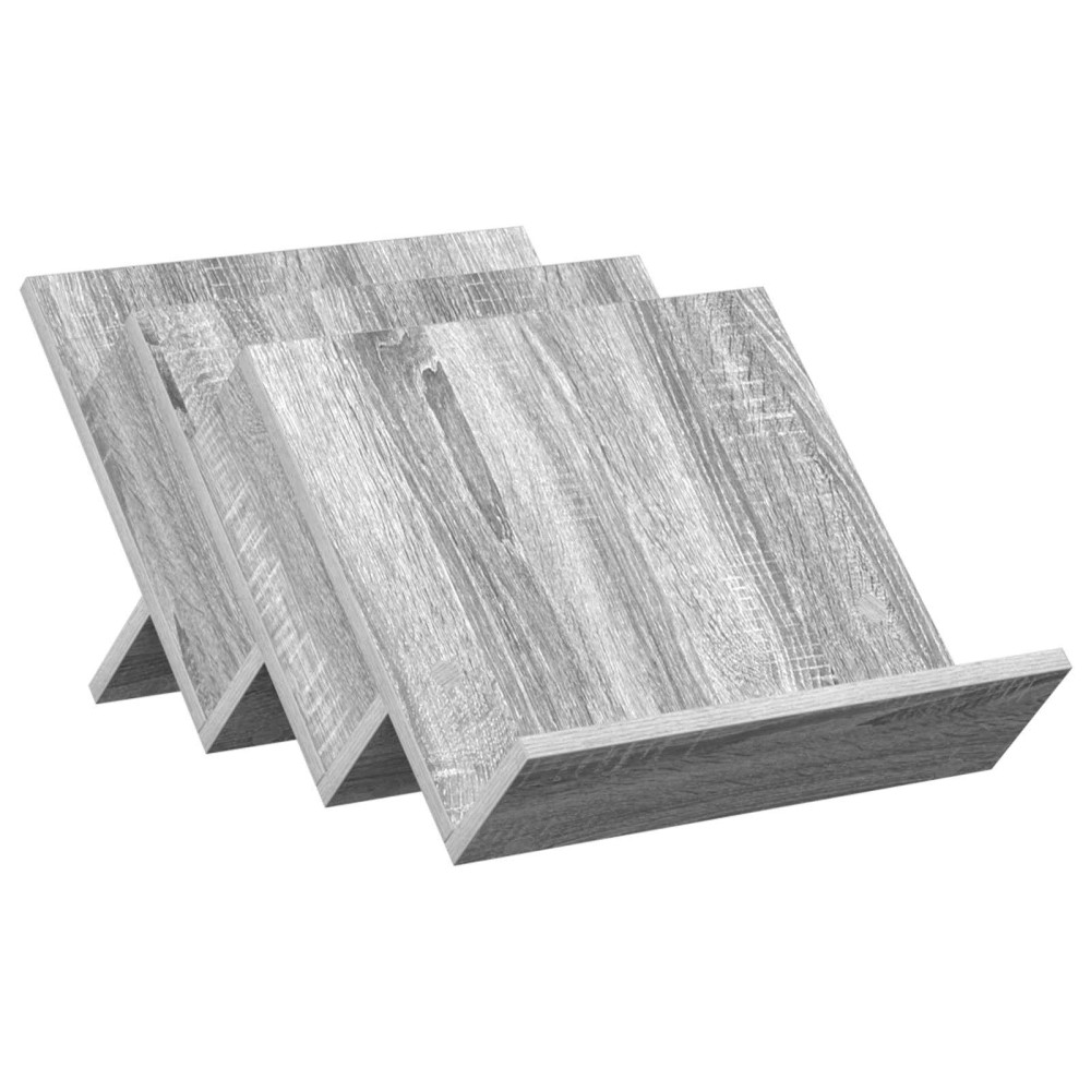 vidaXL Ράφι Περιοδικών με ράφι Γκρίζο Σονομα 53 x 40 x 28,5 εκ