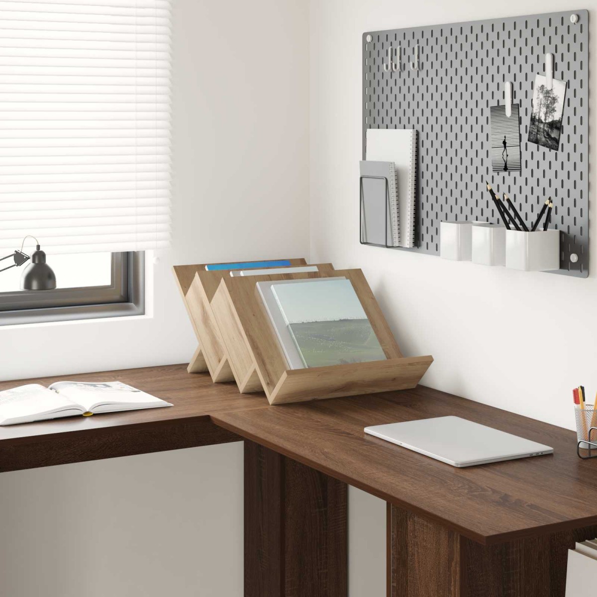 vidaXL Ράφι Περιοδικών με ράφι Artisan Oak 53 x 40 x 28,5 εκ
