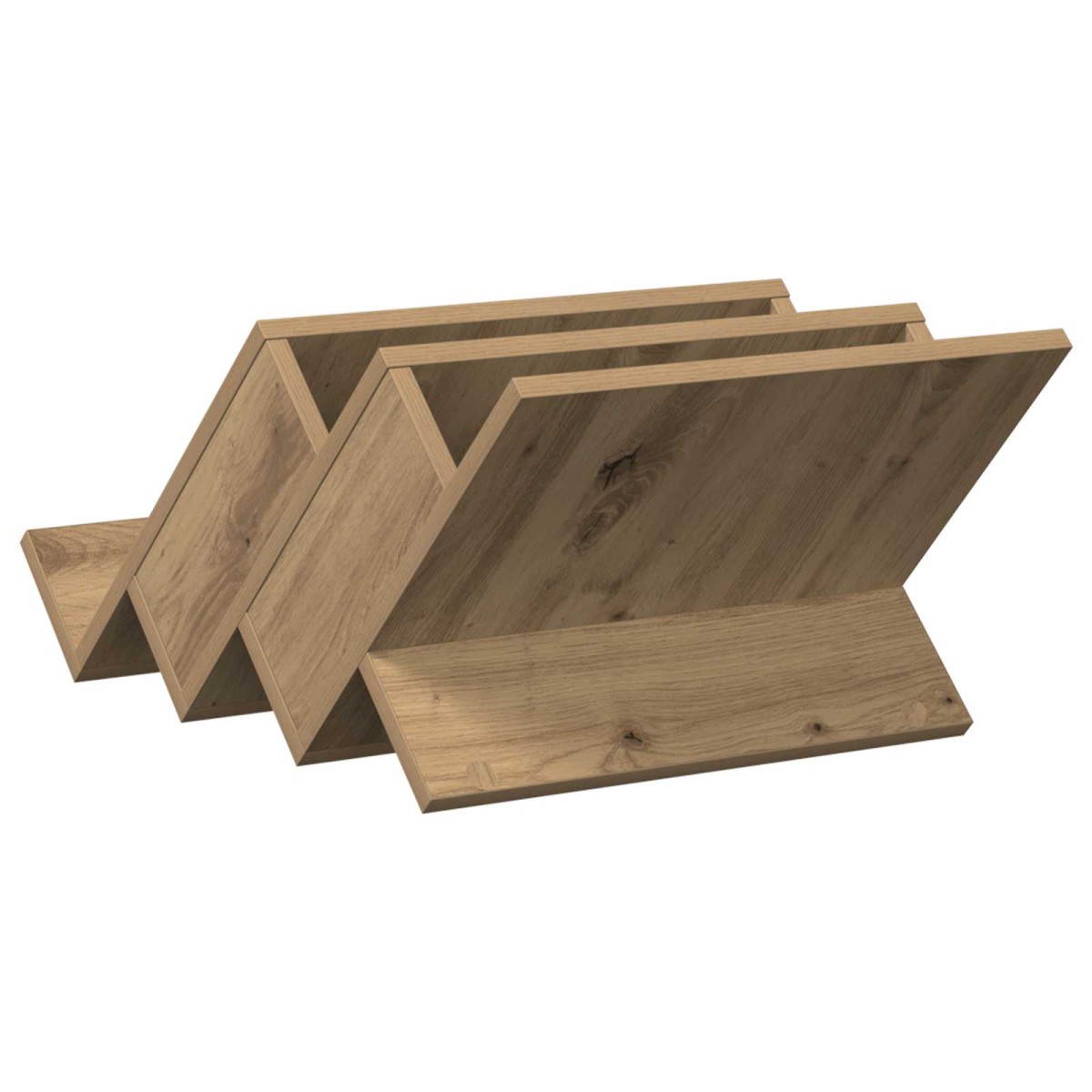 vidaXL Ράφι Περιοδικών με ράφι Artisan Oak 53 x 40 x 28,5 εκ