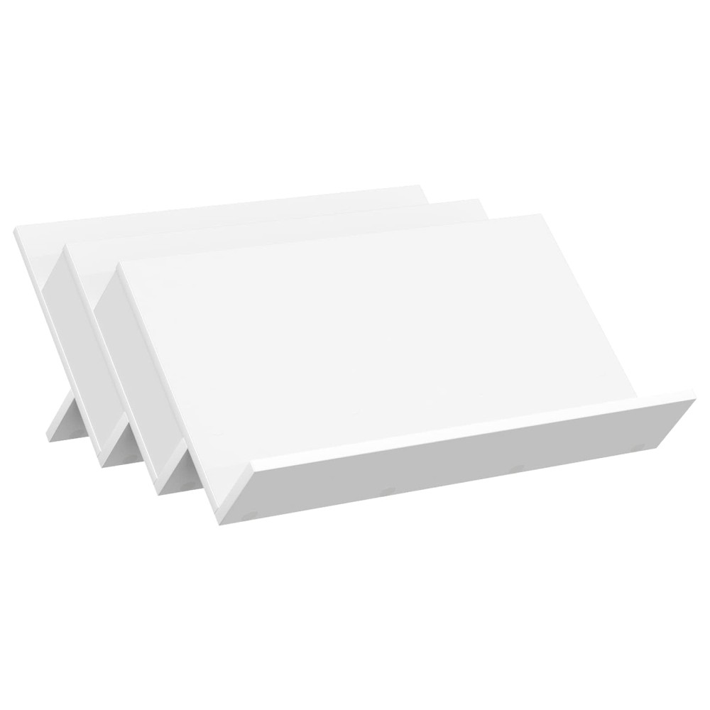 vidaXL Ράφι Περιοδικών Λευκό 65 x 53 x 28,5 εκ Επεξεργασμένο Ξύλο