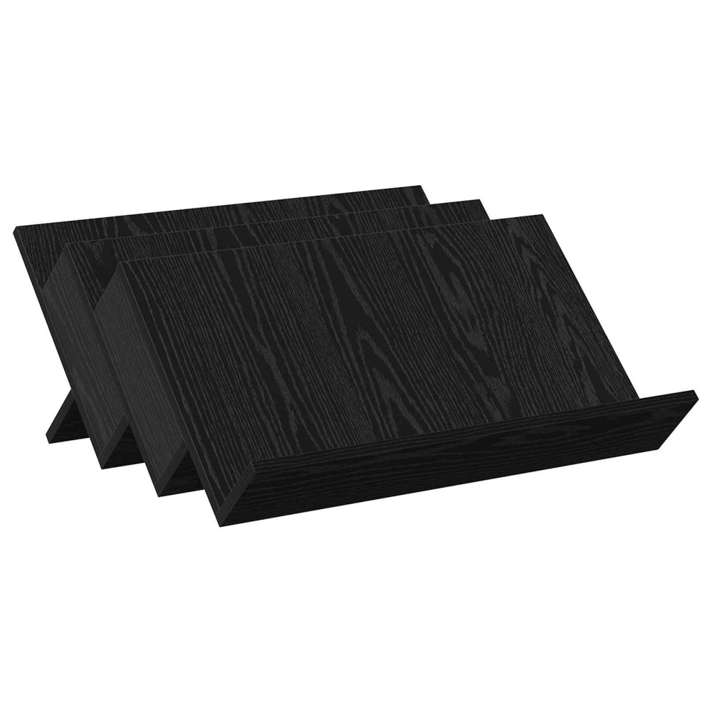 vidaXL Ράφι Περιοδικών Μαύρη Οξυά 65 x 53 x 28,5 εκ Επεξεργασμένο Ξύλο