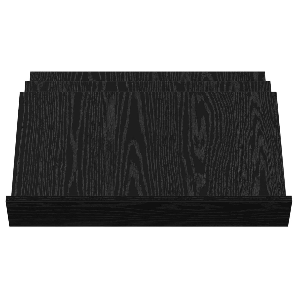 vidaXL Ράφι Περιοδικών Μαύρη Οξυά 65 x 53 x 28,5 εκ Επεξεργασμένο Ξύλο
