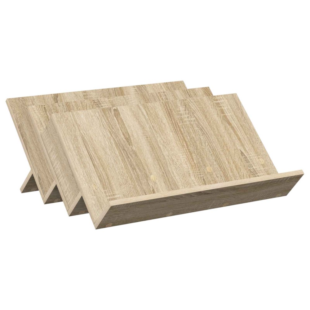 vidaXL Ράφι Περιοδικών με ράφι Δρύς Sonoma 65 x 53 x 28,5 εκ