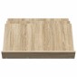 vidaXL Ράφι Περιοδικών με ράφι Δρύς Sonoma 65 x 53 x 28,5 εκ