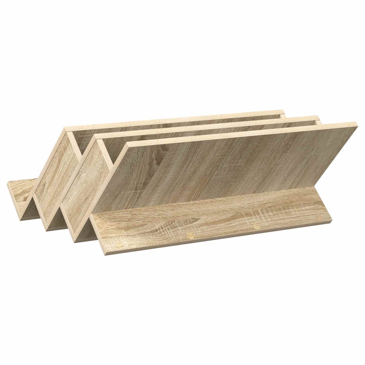 vidaXL Ράφι Περιοδικών με ράφι Δρύς Sonoma 65 x 53 x 28,5 εκ