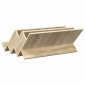 vidaXL Ράφι Περιοδικών με ράφι Δρύς Sonoma 65 x 53 x 28,5 εκ