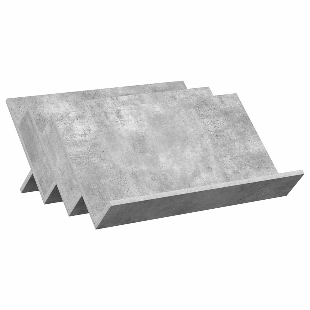 vidaXL Ράφι Περιοδικών με ράφι Γκρι Μπετόν 65 x 53 x 28,5 εκ