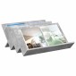vidaXL Ράφι Περιοδικών με ράφι Γκρι Μπετόν 65 x 53 x 28,5 εκ