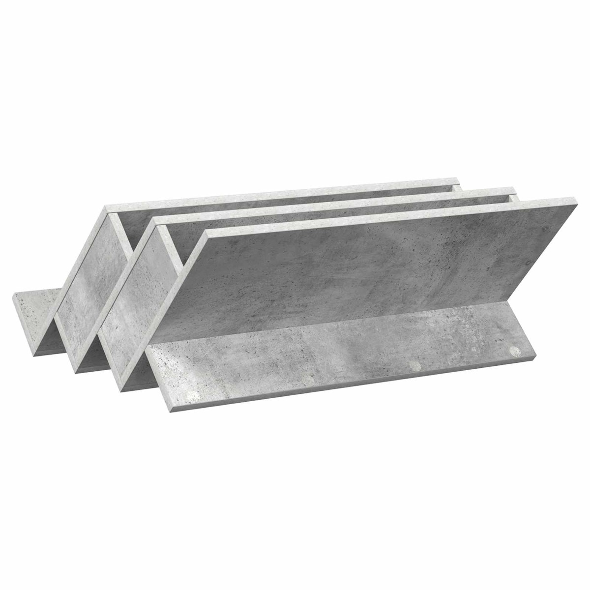 vidaXL Ράφι Περιοδικών με ράφι Γκρι Μπετόν 65 x 53 x 28,5 εκ