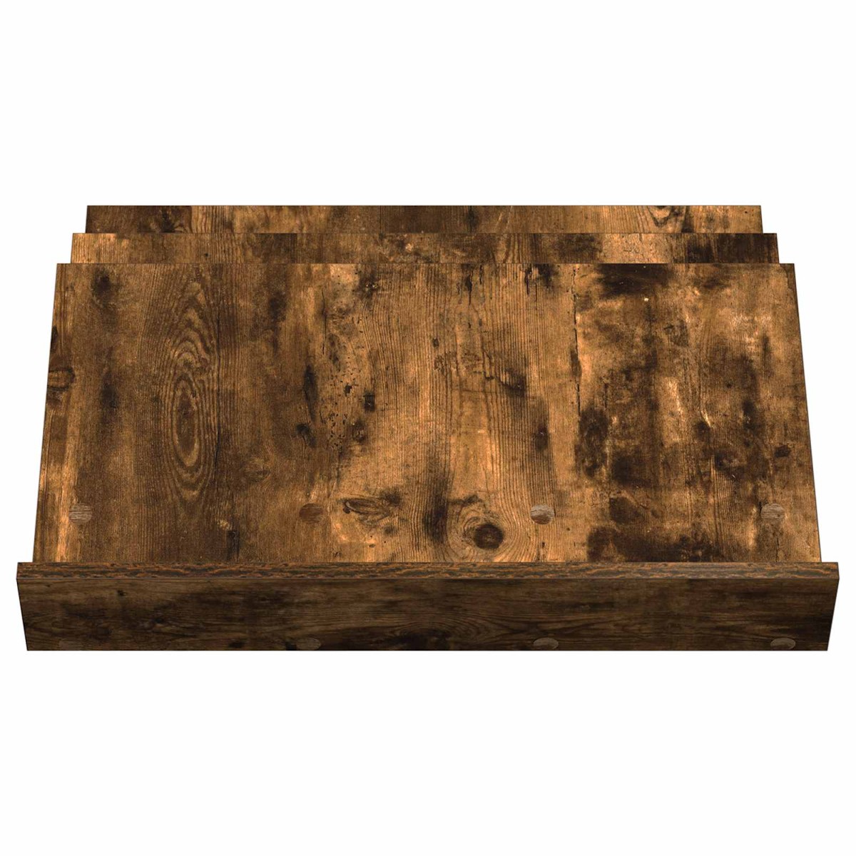 vidaXL Ράφι Περιοδικών με ράφι Καπνιστό Δρύς 65 x 53 x 28,5 εκ