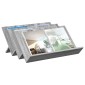 vidaXL Ράφι Περιοδικών με ράφι Γκρίζο Σονομα 65 x 53 x 28,5 εκ