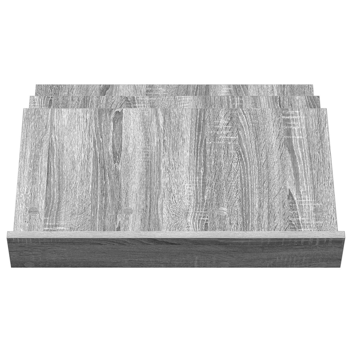 vidaXL Ράφι Περιοδικών με ράφι Γκρίζο Σονομα 65 x 53 x 28,5 εκ