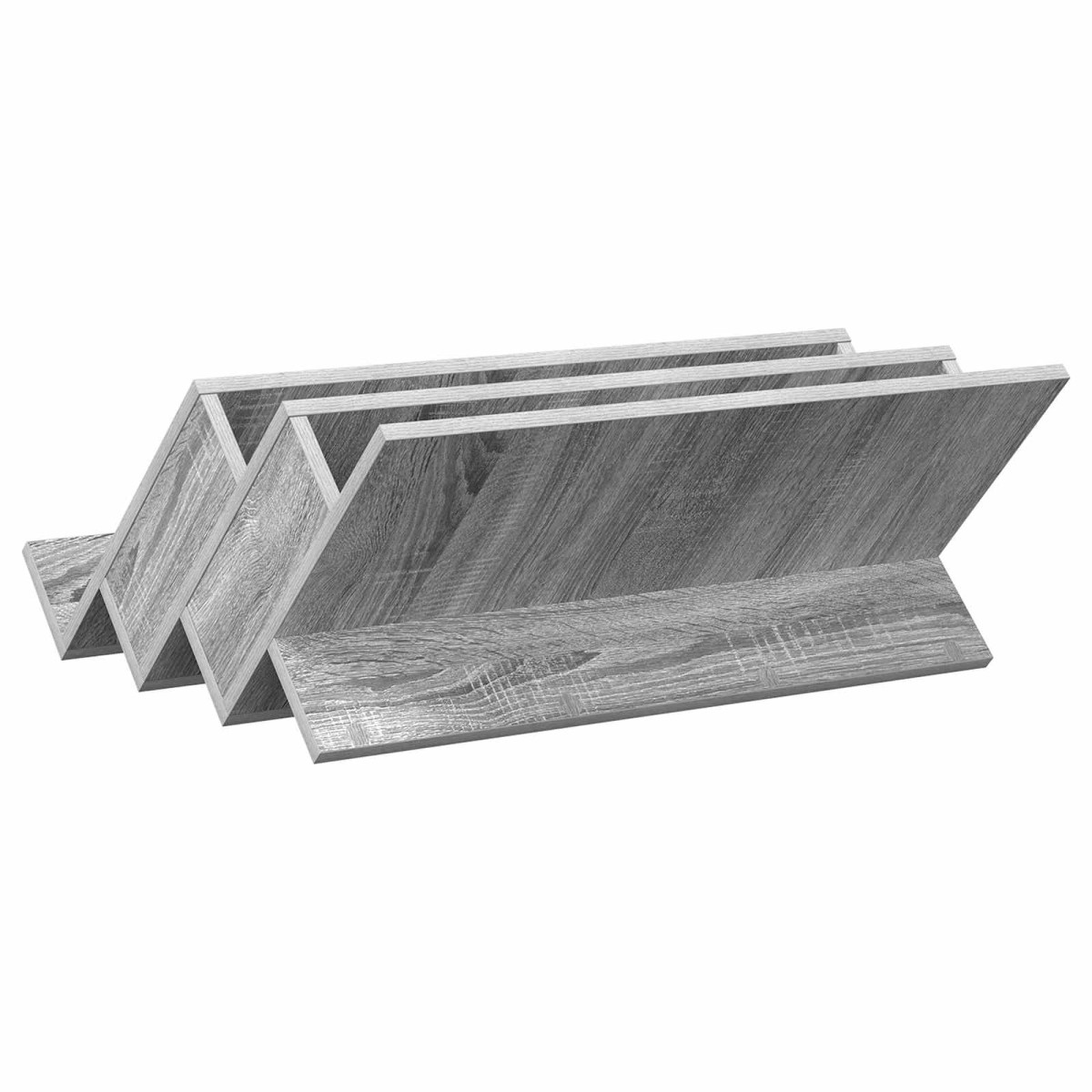 vidaXL Ράφι Περιοδικών με ράφι Γκρίζο Σονομα 65 x 53 x 28,5 εκ
