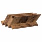 vidaXL Ράφι Περιοδικών Παλιό ξύλο 65 x 53 x 28,5 εκ Επεξεργασμένο Ξύλο