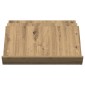vidaXL Ράφι Περιοδικών με ράφι Artisan Oak 65 x 53 x 28,5 εκ