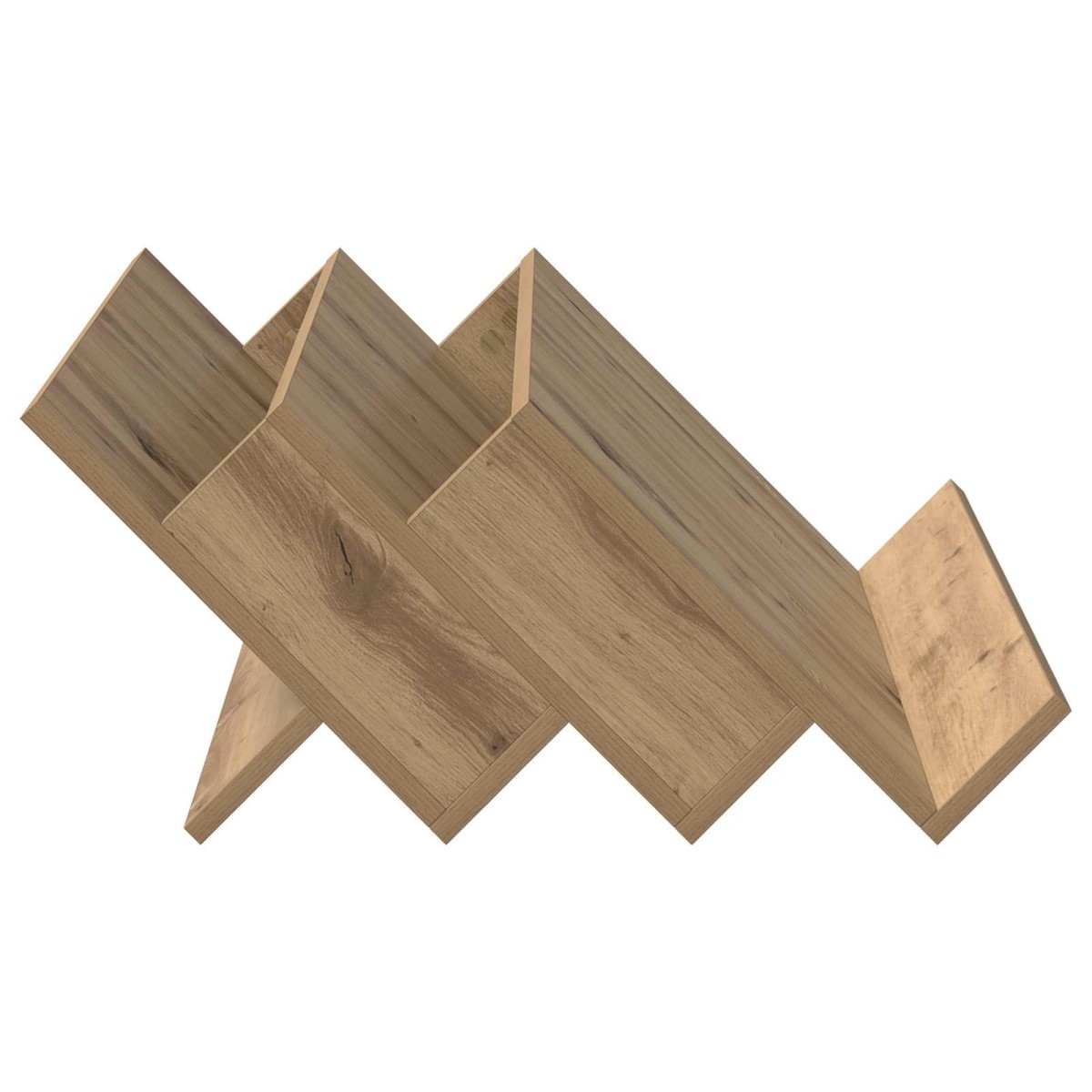 vidaXL Ράφι Περιοδικών με ράφι Artisan Oak 65 x 53 x 28,5 εκ