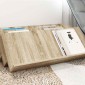 vidaXL Ράφι Περιοδικών με ράφι Δρύς Sonoma 90 x 53 x 28,5 εκ