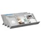 vidaXL Ράφι Περιοδικών με ράφι Γκρι Μπετόν 90 x 53 x 28,5 εκ