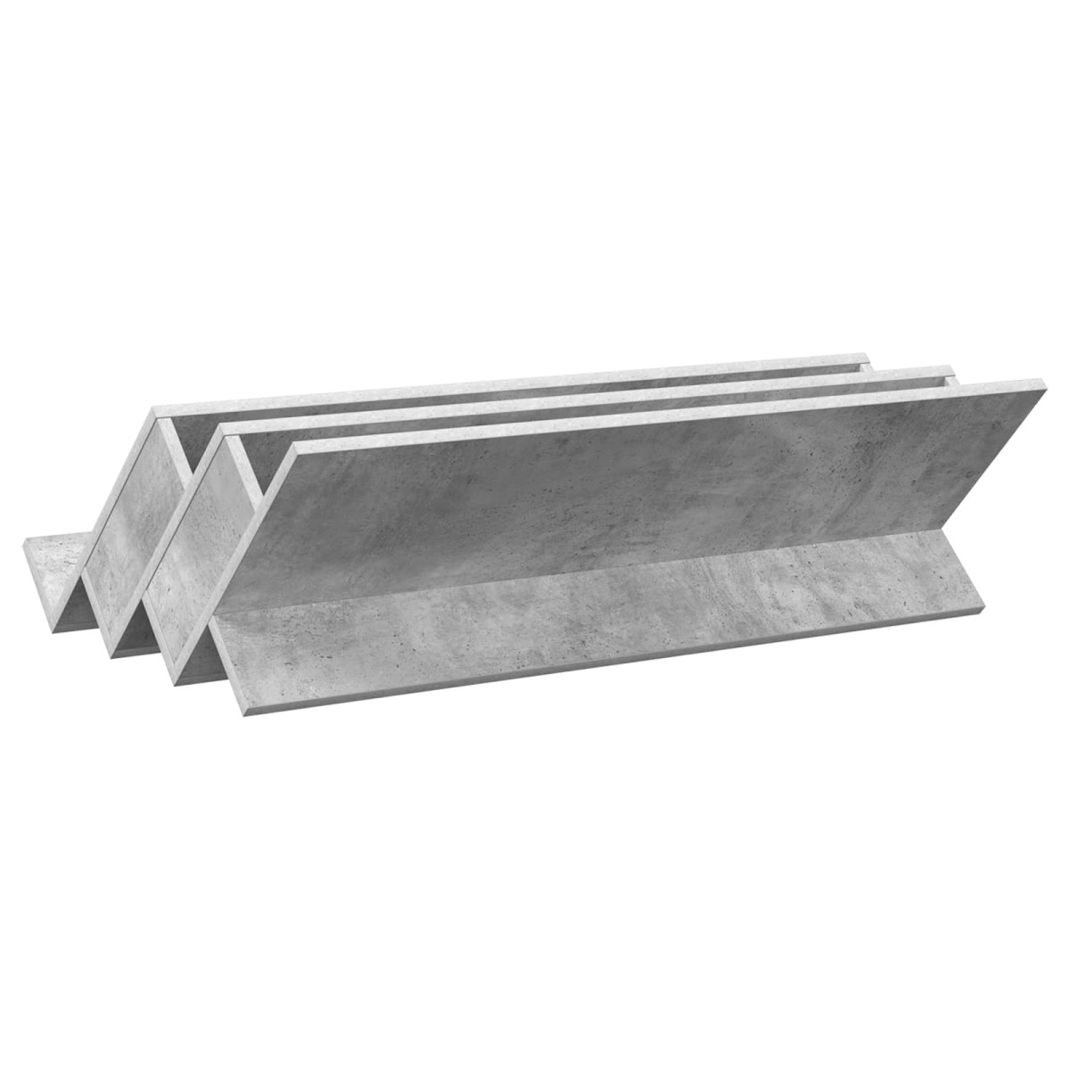 vidaXL Ράφι Περιοδικών με ράφι Γκρι Μπετόν 90 x 53 x 28,5 εκ