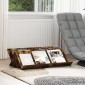 vidaXL Ράφι Περιοδικών με ράφι Καπνιστό Δρύς 90 x 53 x 28,5 εκ