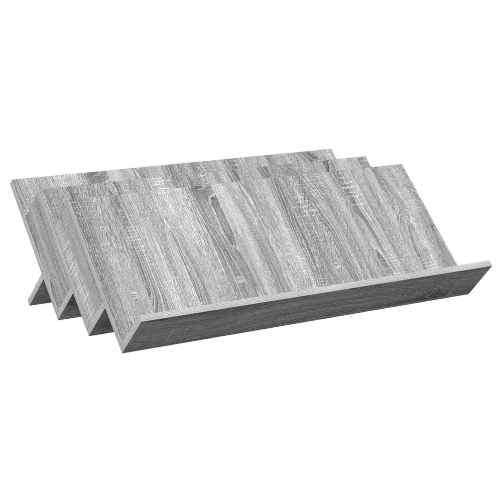 vidaXL Ράφι Περιοδικών με ράφι Γκρίζο Σονομα 90 x 53 x 28,5 εκ