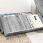 vidaXL Ράφι Περιοδικών με ράφι Γκρίζο Σονομα 90 x 53 x 28,5 εκ