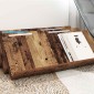 vidaXL Ράφι Περιοδικών Παλιό ξύλο 90 x 53 x 28,5 εκ Επεξεργασμένο Ξύλο